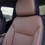 Black leather - Mahogany face with perforated combo style inserts and silver contrasting stitch with Degreez Heated and Cooled seats