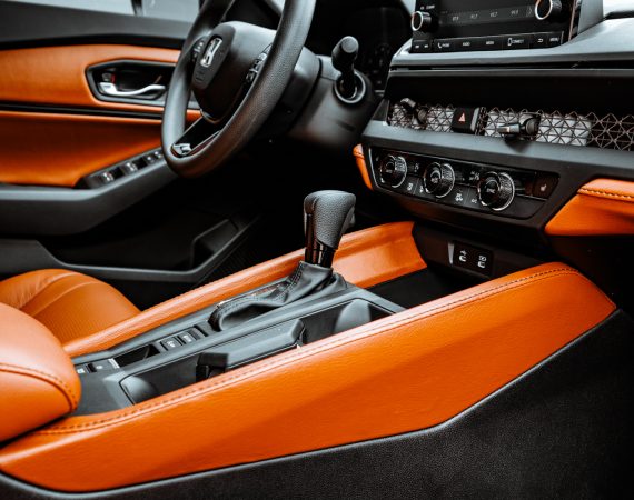 2024 Honda Accord -Katzkin Leather in the color Cognac + upgraded Dash, Door Panels & Front Console Lid